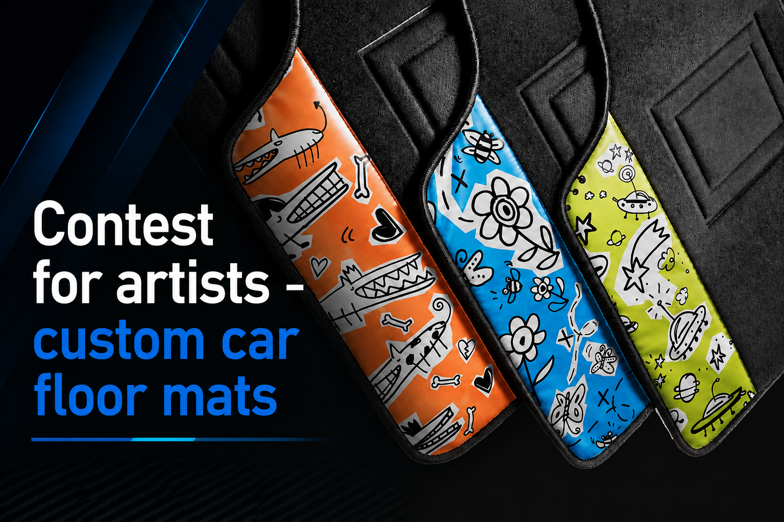 Banner Personalizzazione tappeti auto en